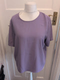 First Avenue 18 Lilac Short Sleeve Blouse
