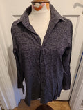 Mens Autograph Size 16 Collar Black And Brown Long Sleeved Shirt
