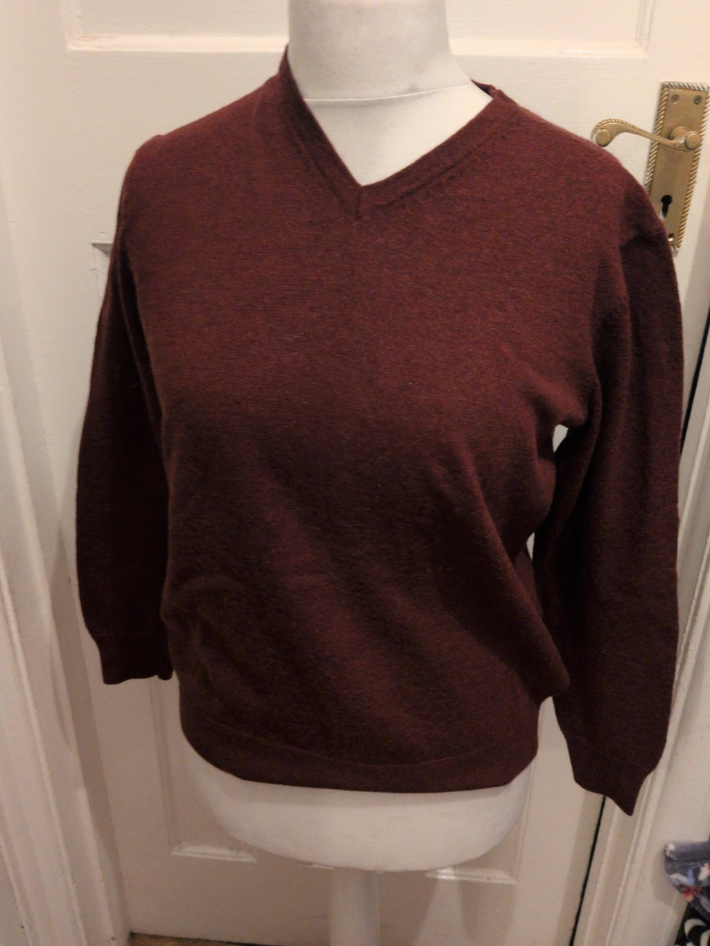 Jasper Conran Large 100% Merino Wool Purple Jumper