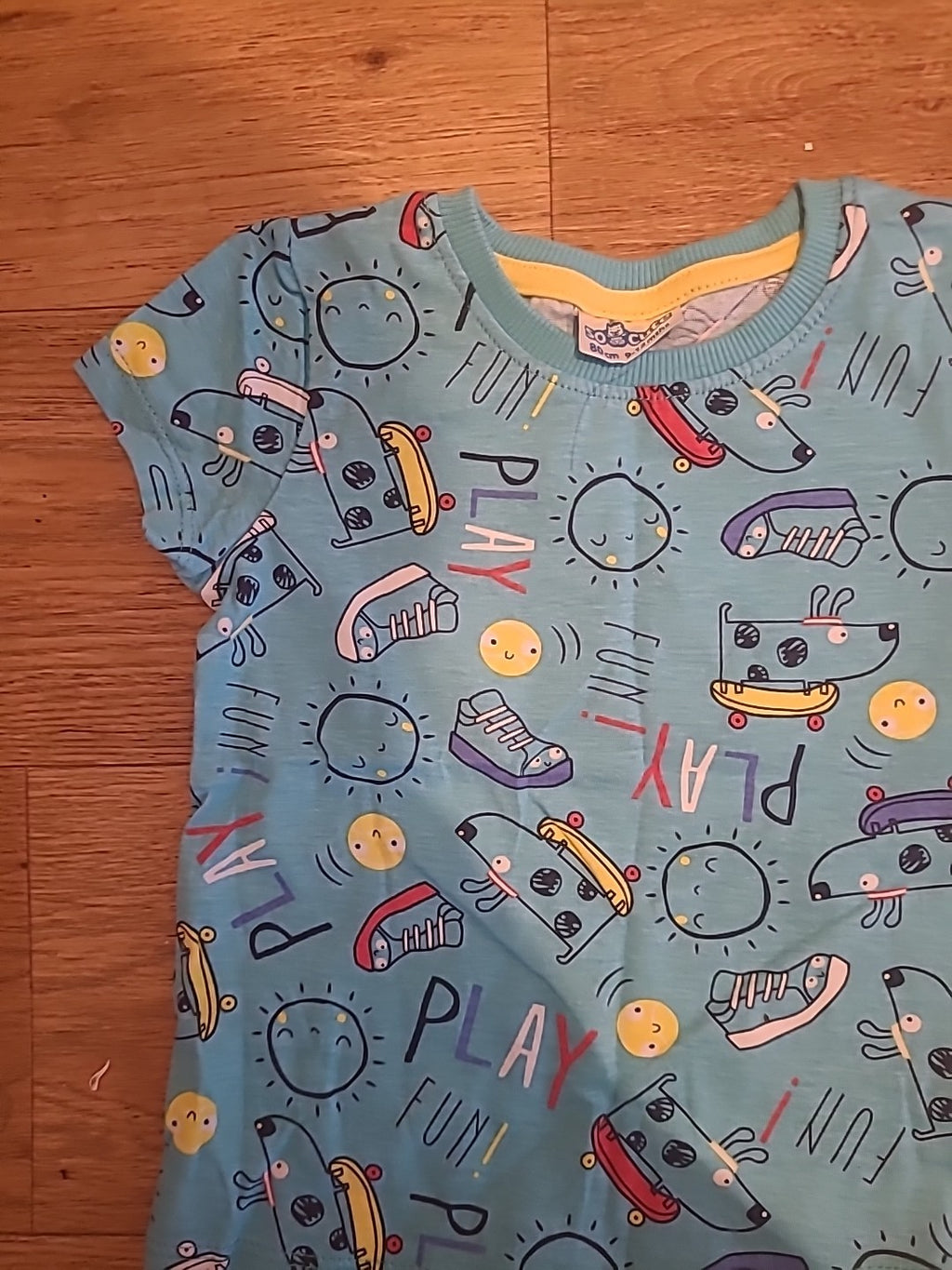 So Cute 9-12 Months Blue "Play" Tshirt