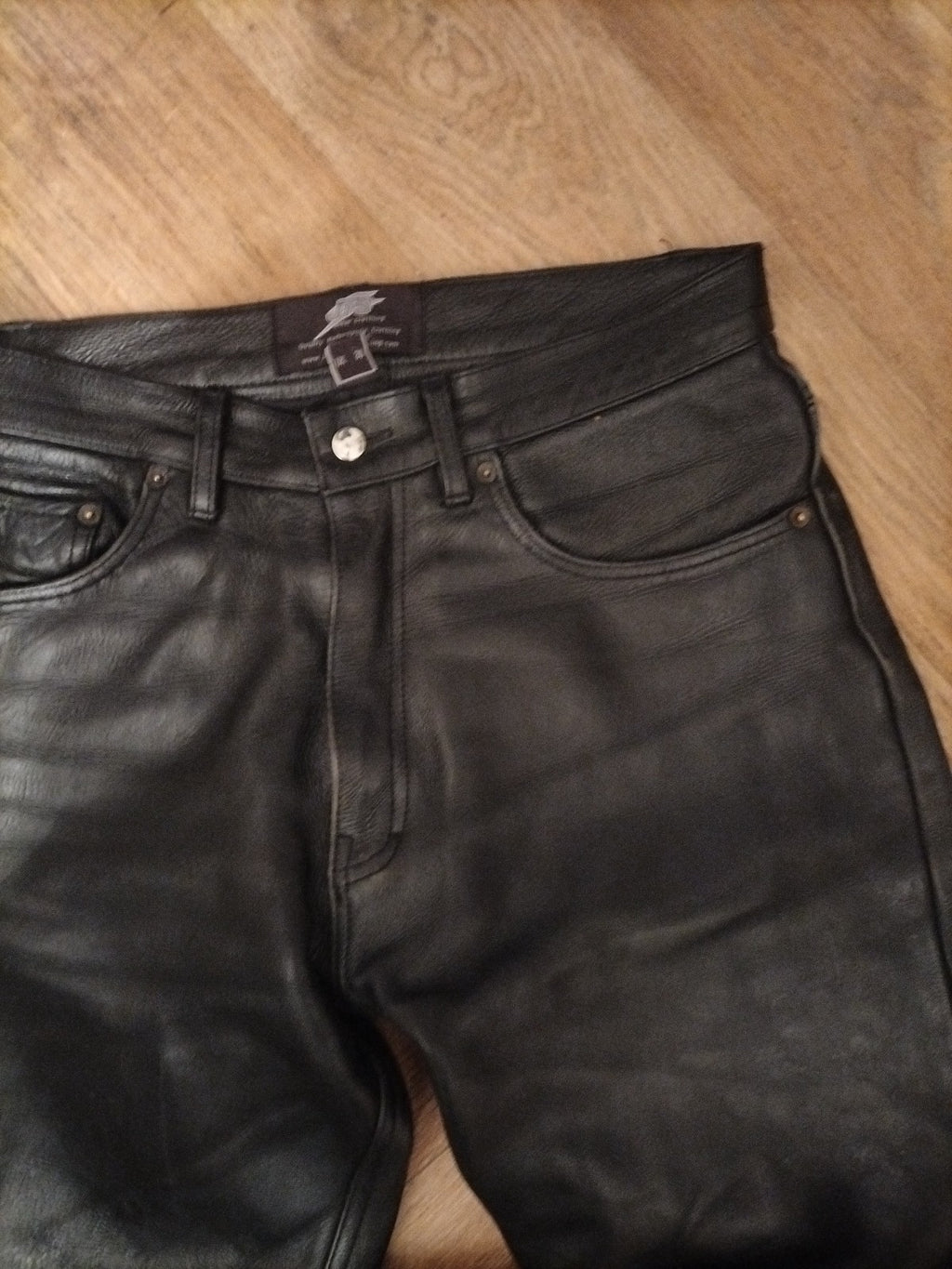 JTS 30" Black Motorcycle Trousers