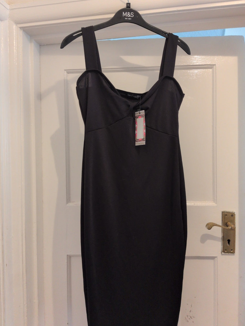 Brand New Boohoo Night 10 Black Sleeveless Dress