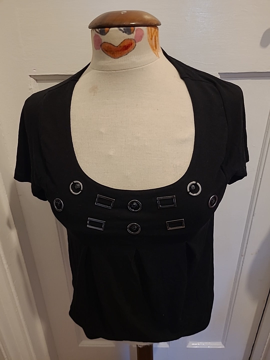 Ladies Emreco Black Top Size 10