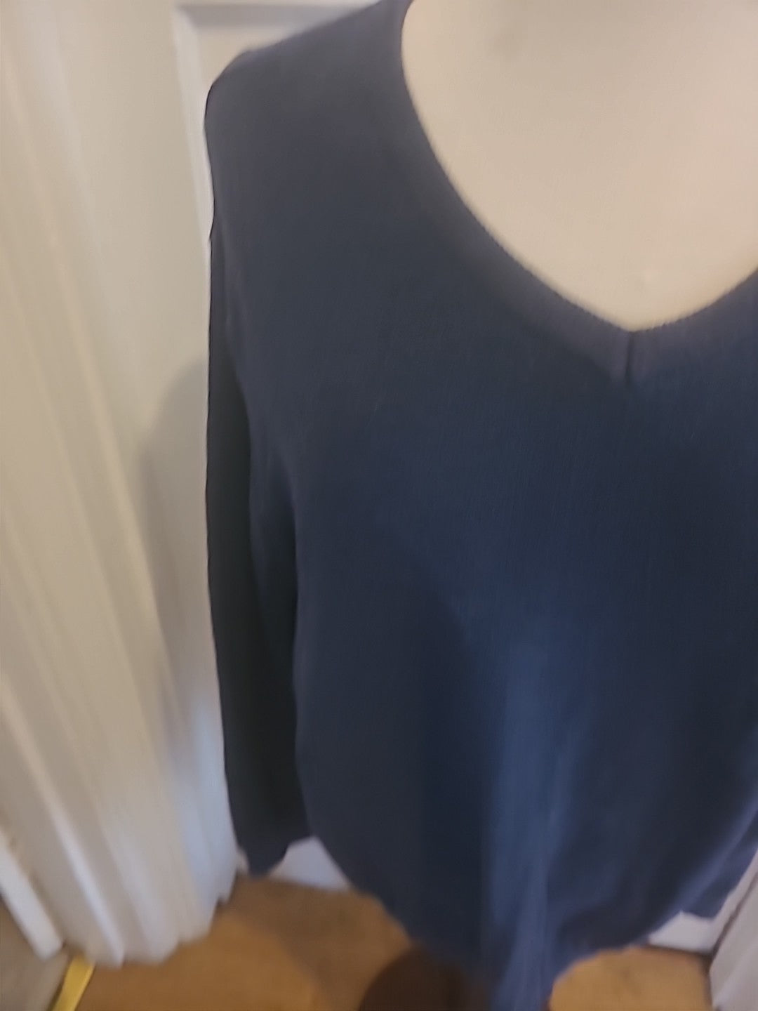 Mens TU size Large Navy Pure Cotton Long Sleeved Pullover Jumper