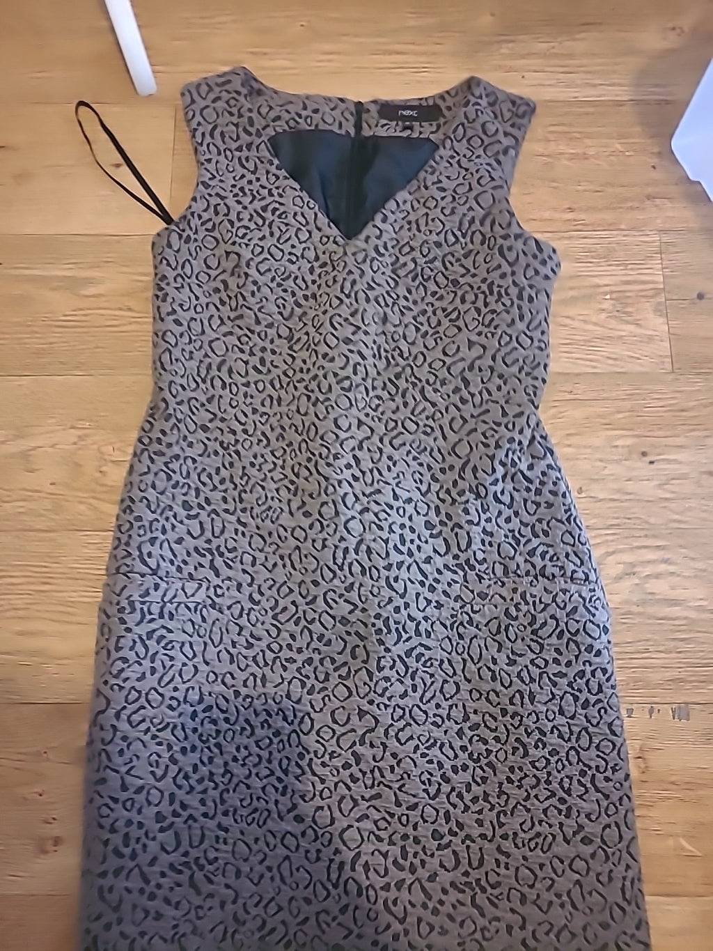 Ladies Marks And Spencer Size 6R Brown And Black Lined Sleeveless Knee Length...