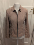 Primark 12 Pale Beige Full Zip Padded Lined Blazer