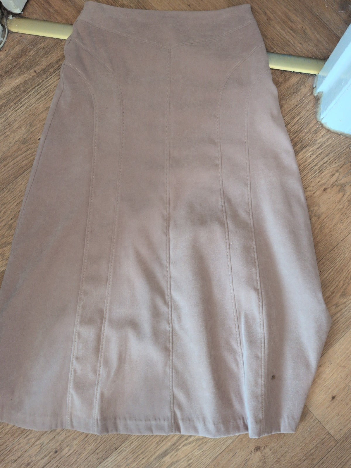 Primark 10 Flare Beige Lined Long Length Skirt