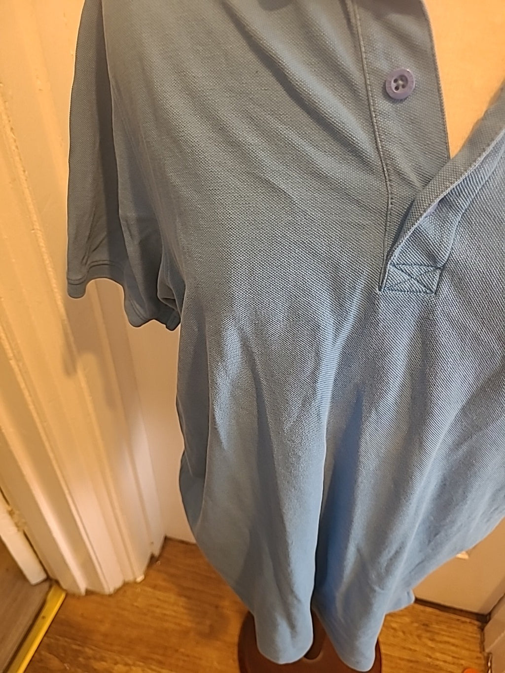 Mens Luke Sport Size Medium Blue Polo Shirt