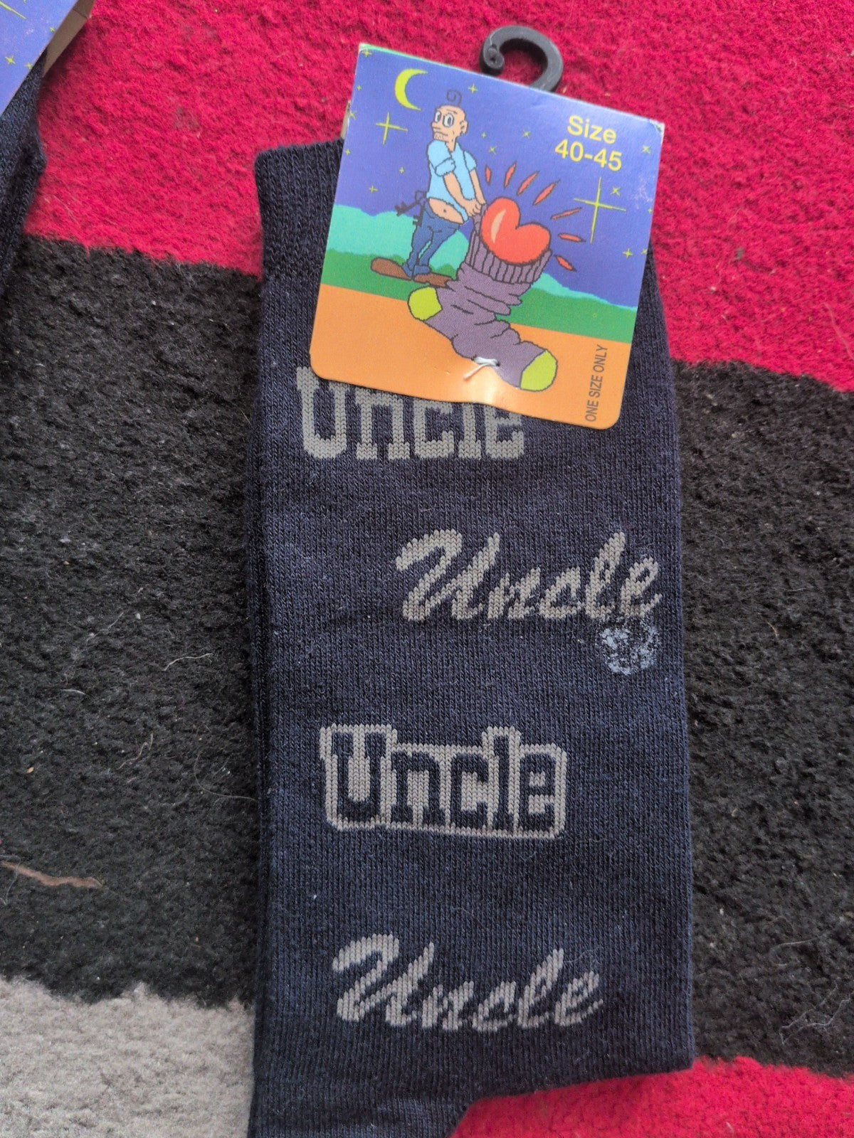 Brand New Navy Uncle Socks Size 40-45