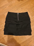 Ladies Primark Size 8 Black Pleated Short Skirt
