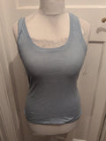 Primark Small Blue Brush Rib Sleeveless T-shirt