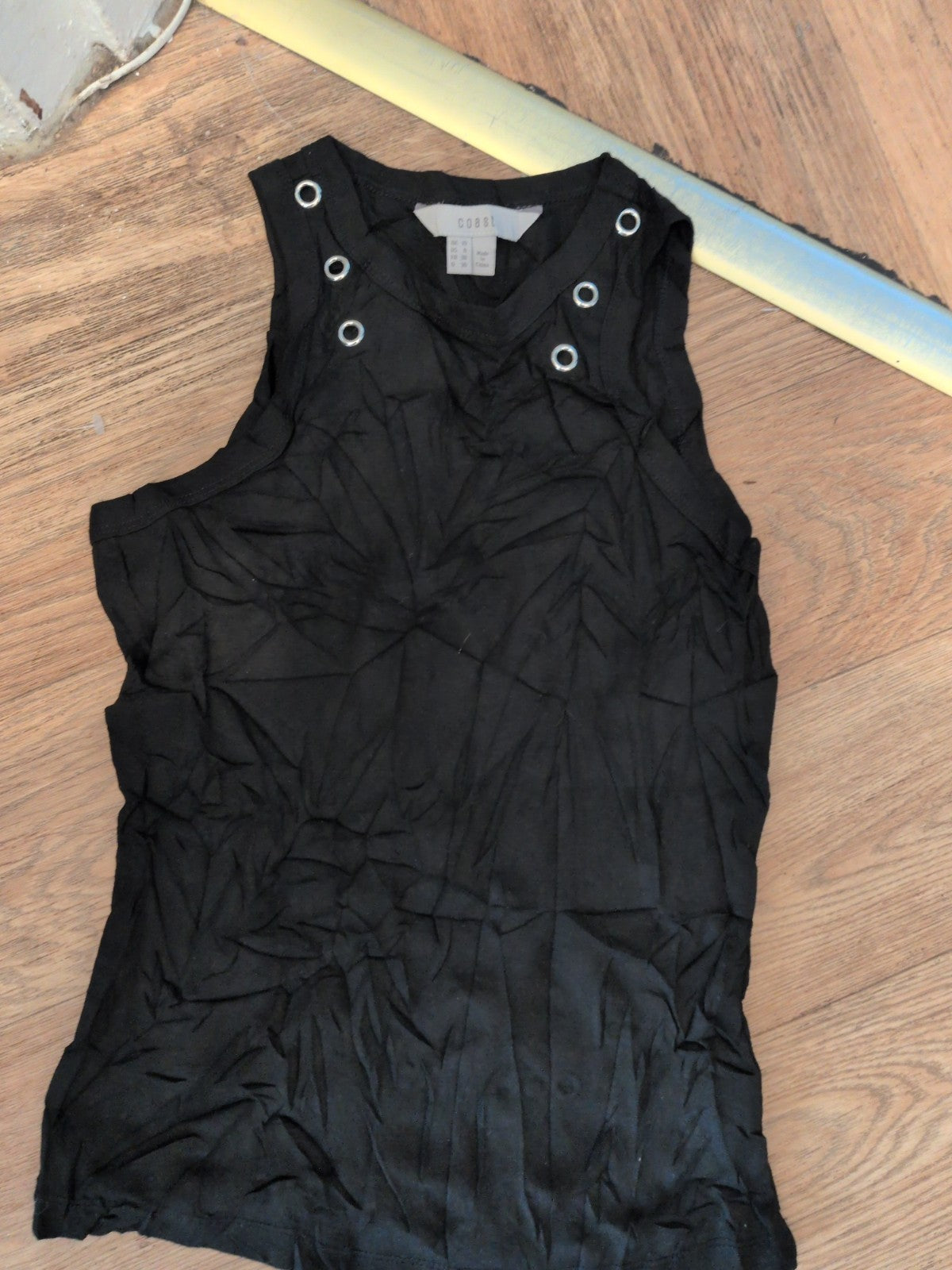 Coast 10 Black Sleeveless T-shirt