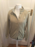 Ladies Damart Size 10/12 Green Buttoned Cardigan Bobbling