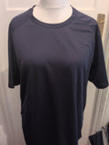 2xl Dark Navy Breathable Short Sleeve T-shirt
