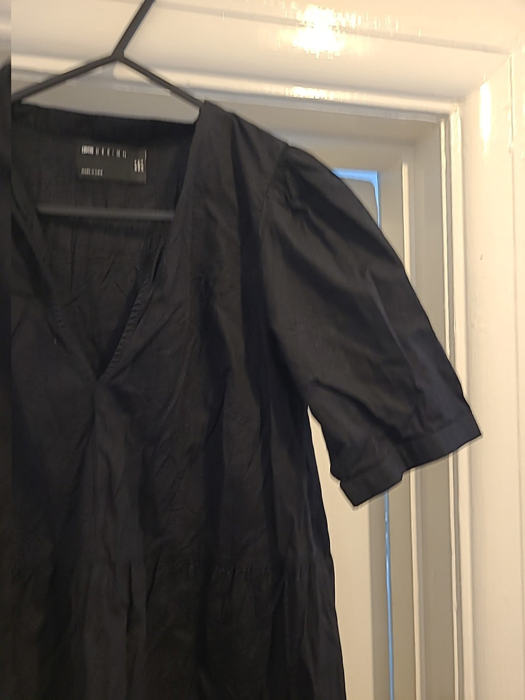 Ladies Asos Size 6 Black Short Sleeved Short Dress