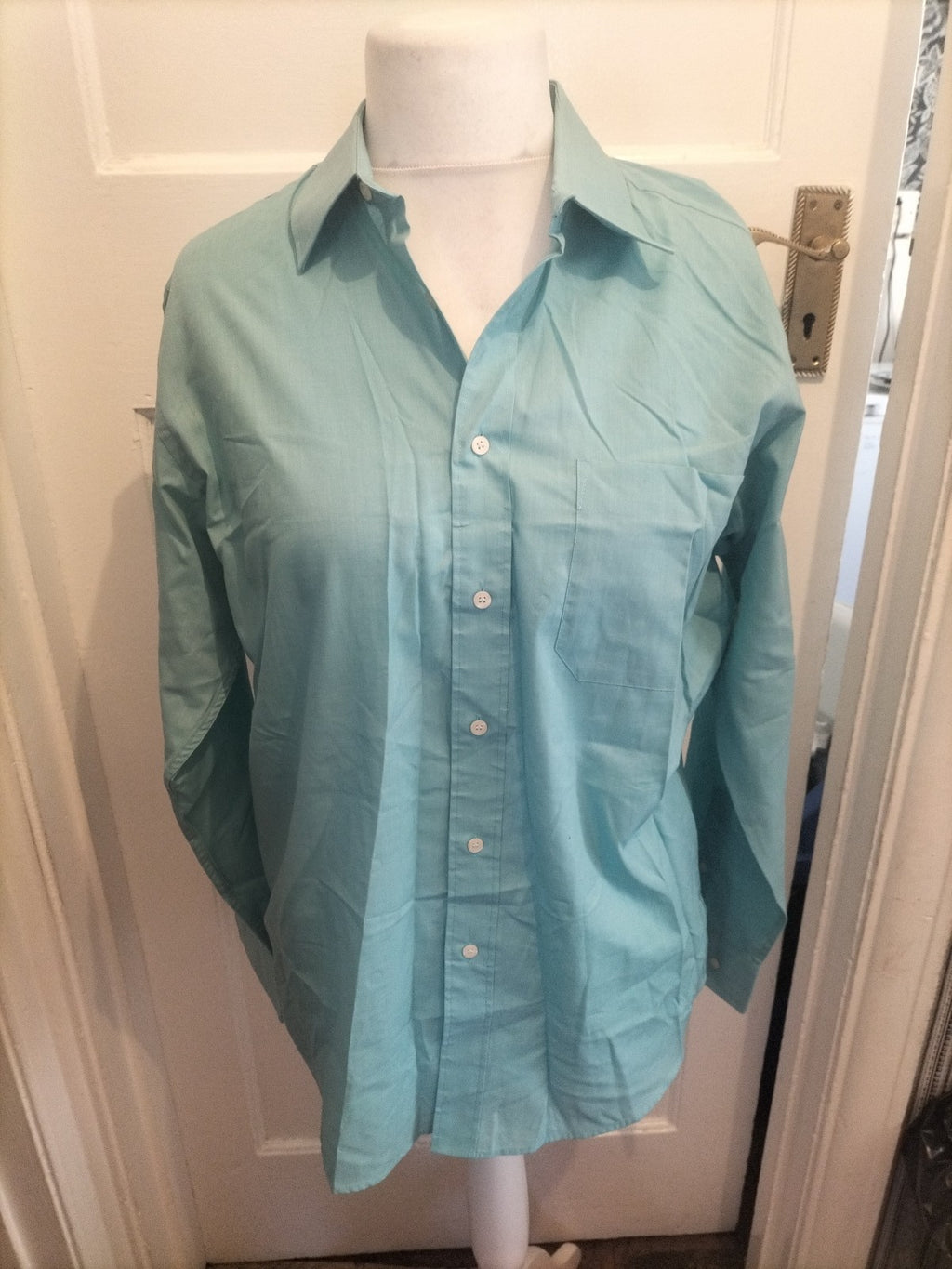 Mens Debenhams Size 15.5" Sea Breeze Long Sleeve Shirt