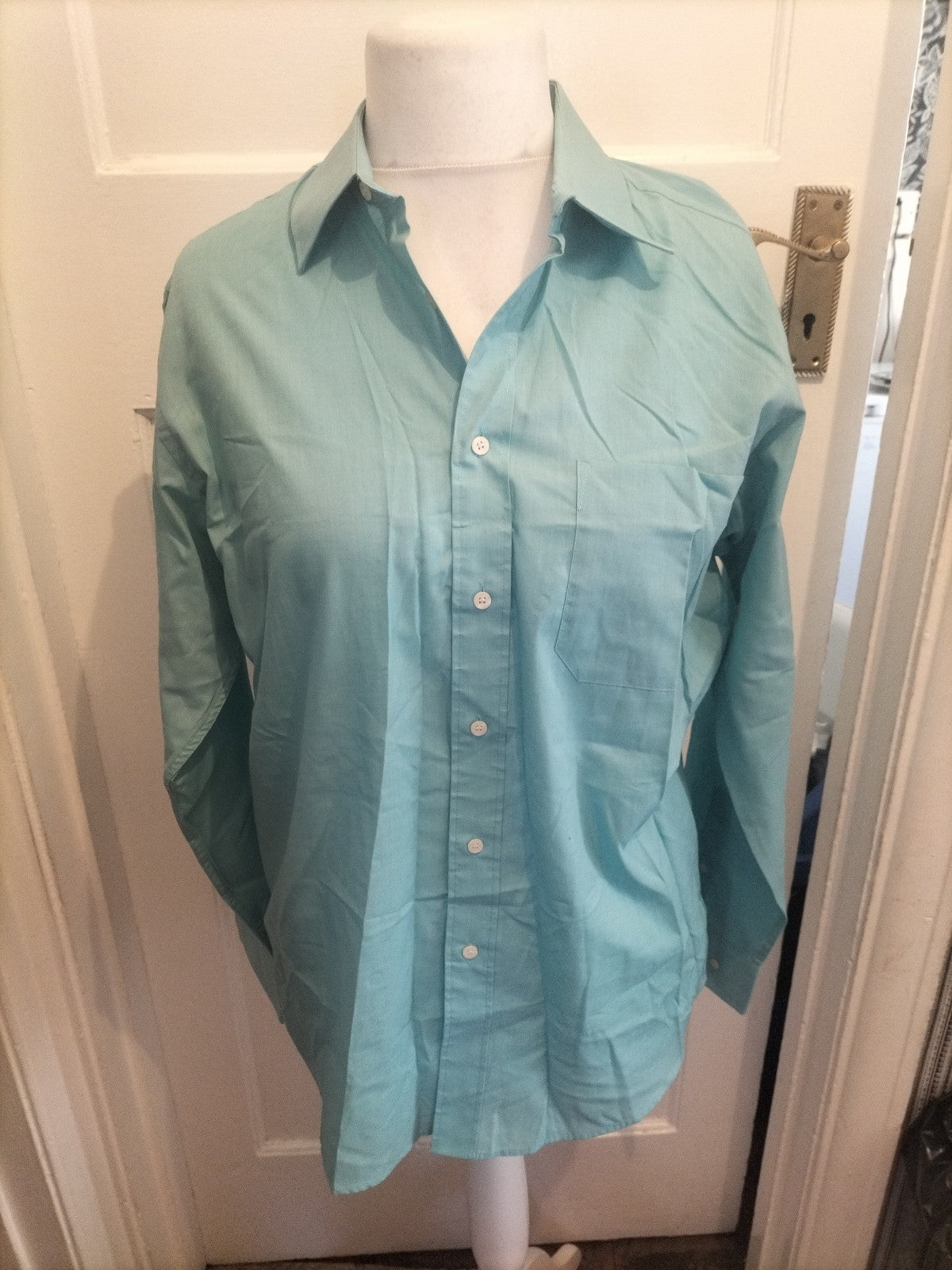 Mens Debenhams Size 15.5" Sea Breeze Long Sleeve Shirt
