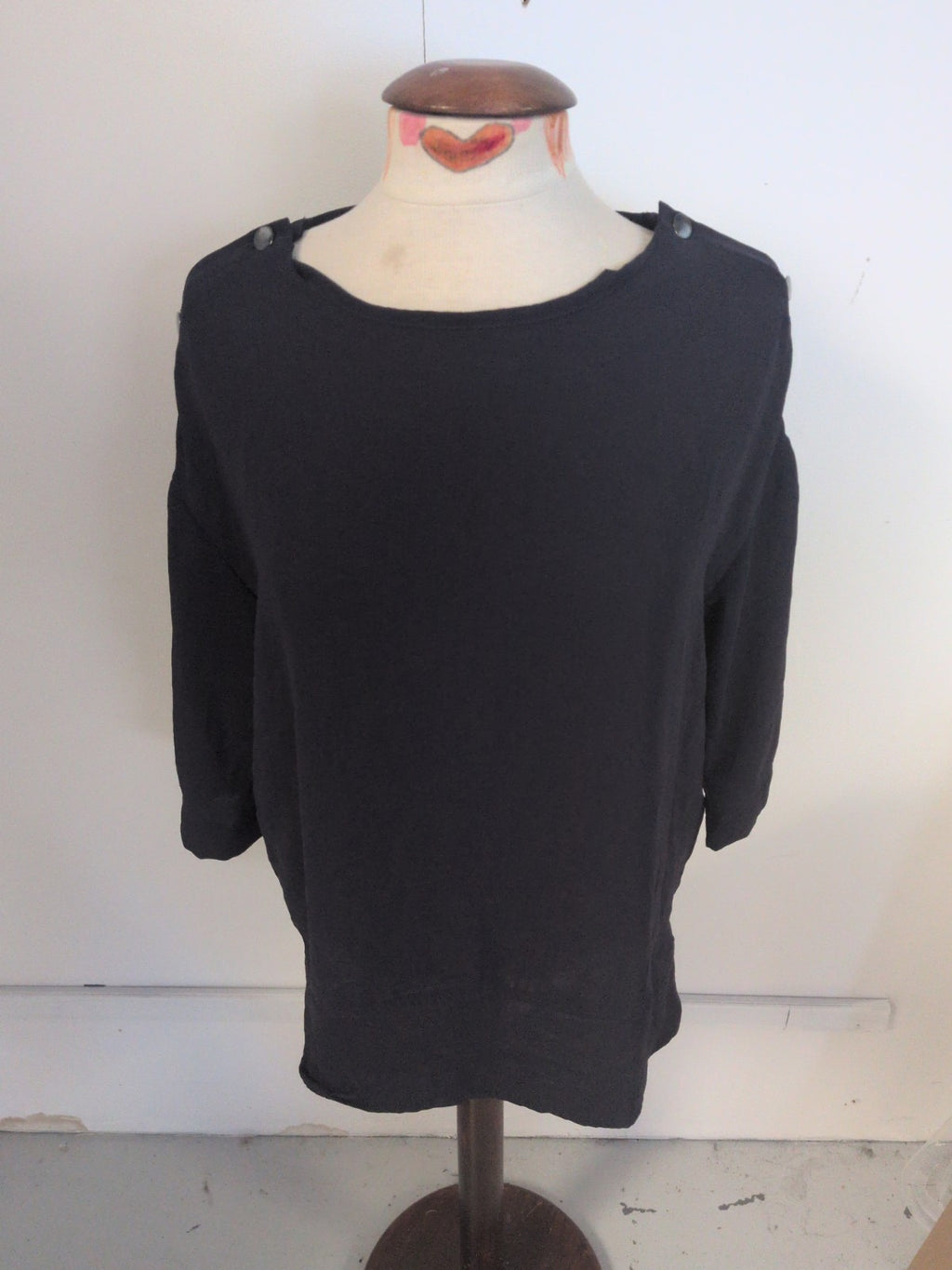 Next 12 Navy Half Sleeve Blouse