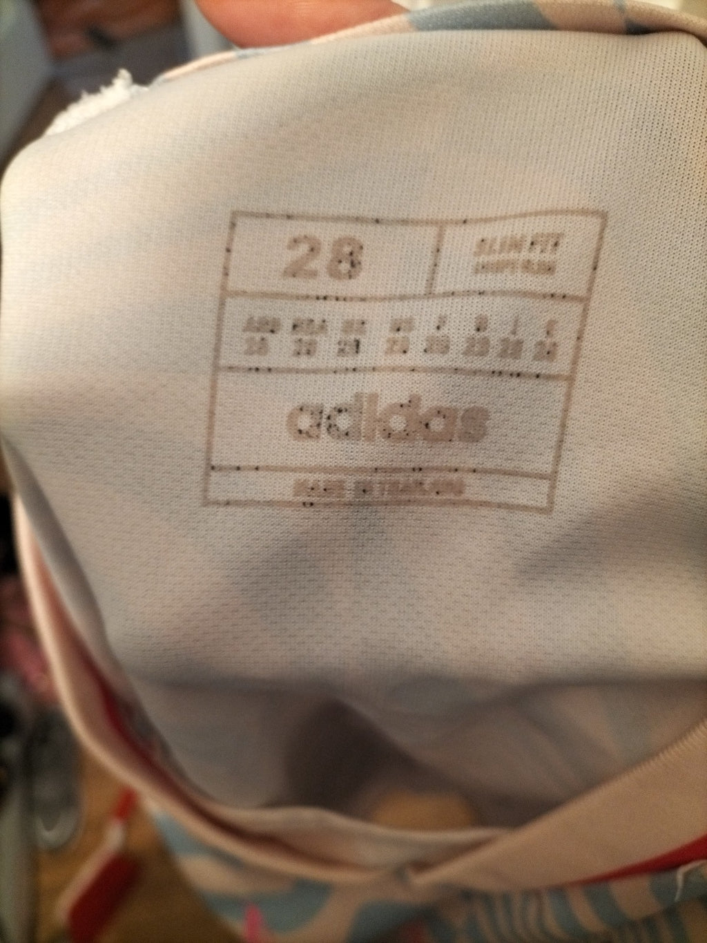 Boys Adidas Size 28 Slim Fit Aresnal Top