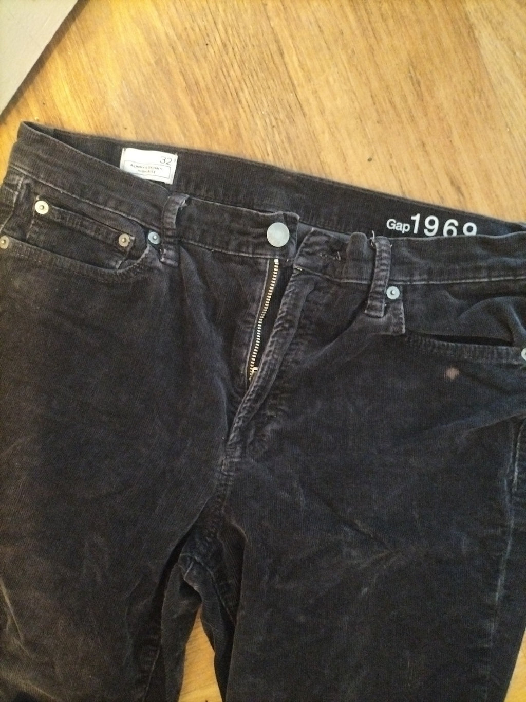 Mens Gap 1969 Size 32" Navy Super Skinny High Rise Jeans(mark Near Pocket)
