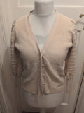 Ladies Marks And Spencer Size 16 Calico V Neck Cardigan