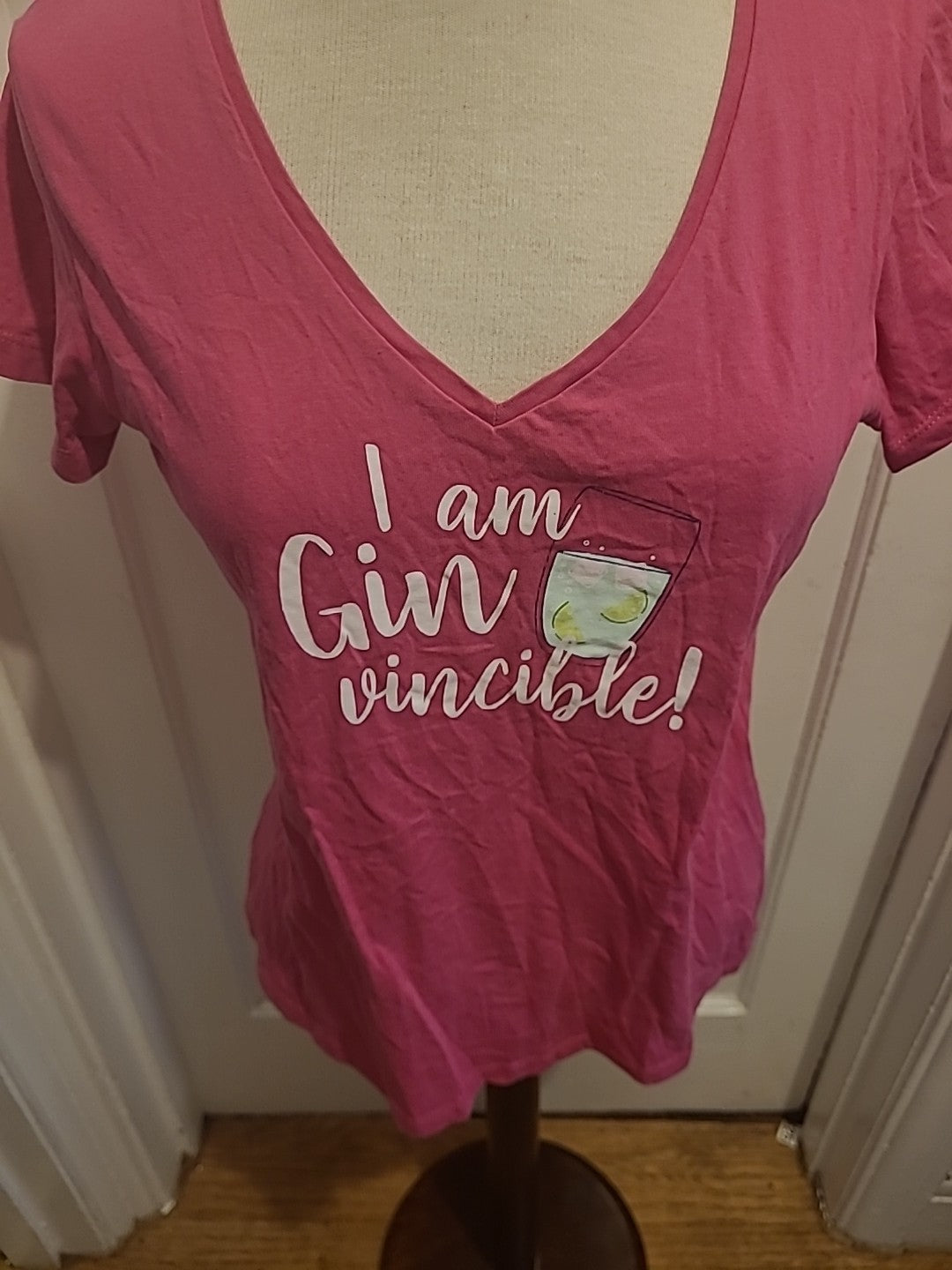 Ladies Mountain Warehouse Size 12 Pink Gin Design Tshirt