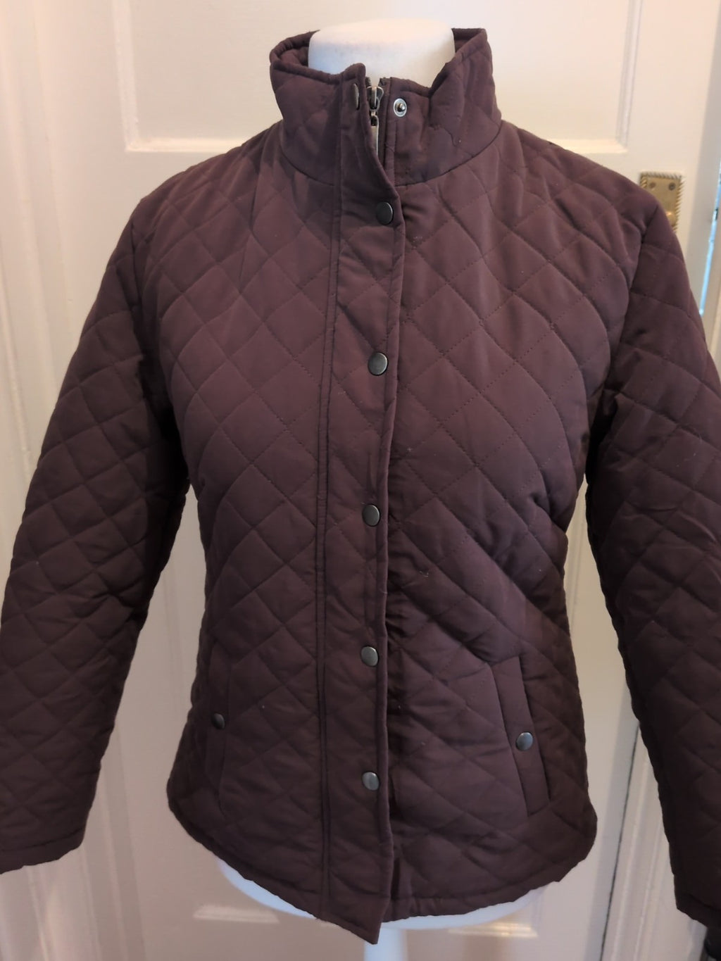 Ladies Pure And Natural Size Small Brown Full Zip Jacket