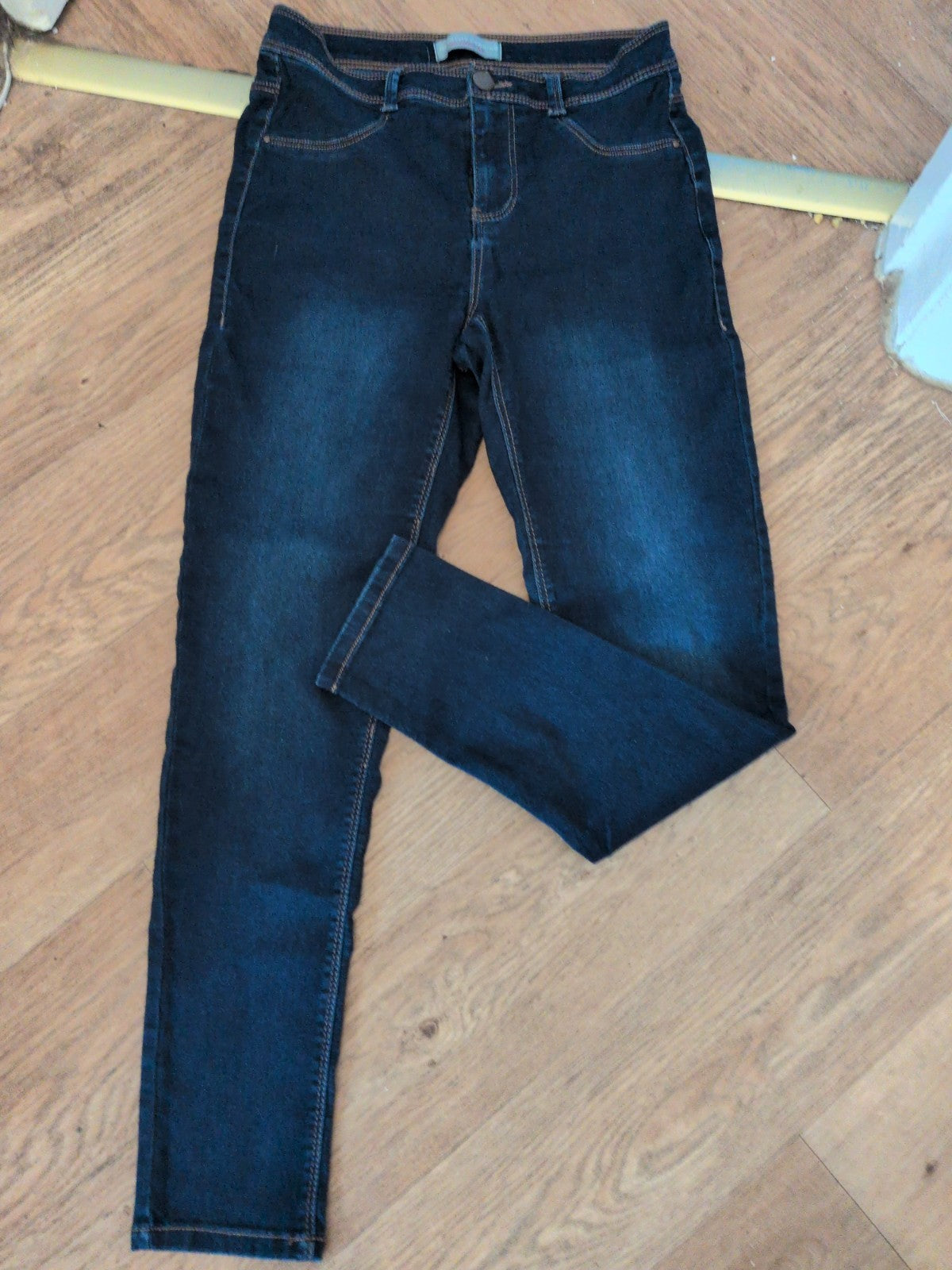 Ladies Dorothy Perkins Size 10 Dark Blue Skinny Soft Jeans