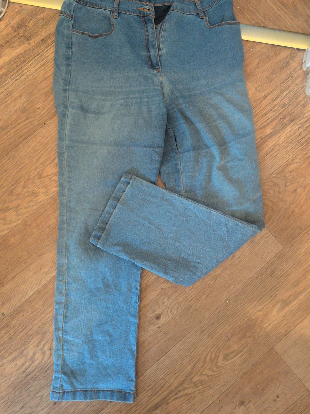 Bonmarche 12 Elasticated Straight Leg Jeans