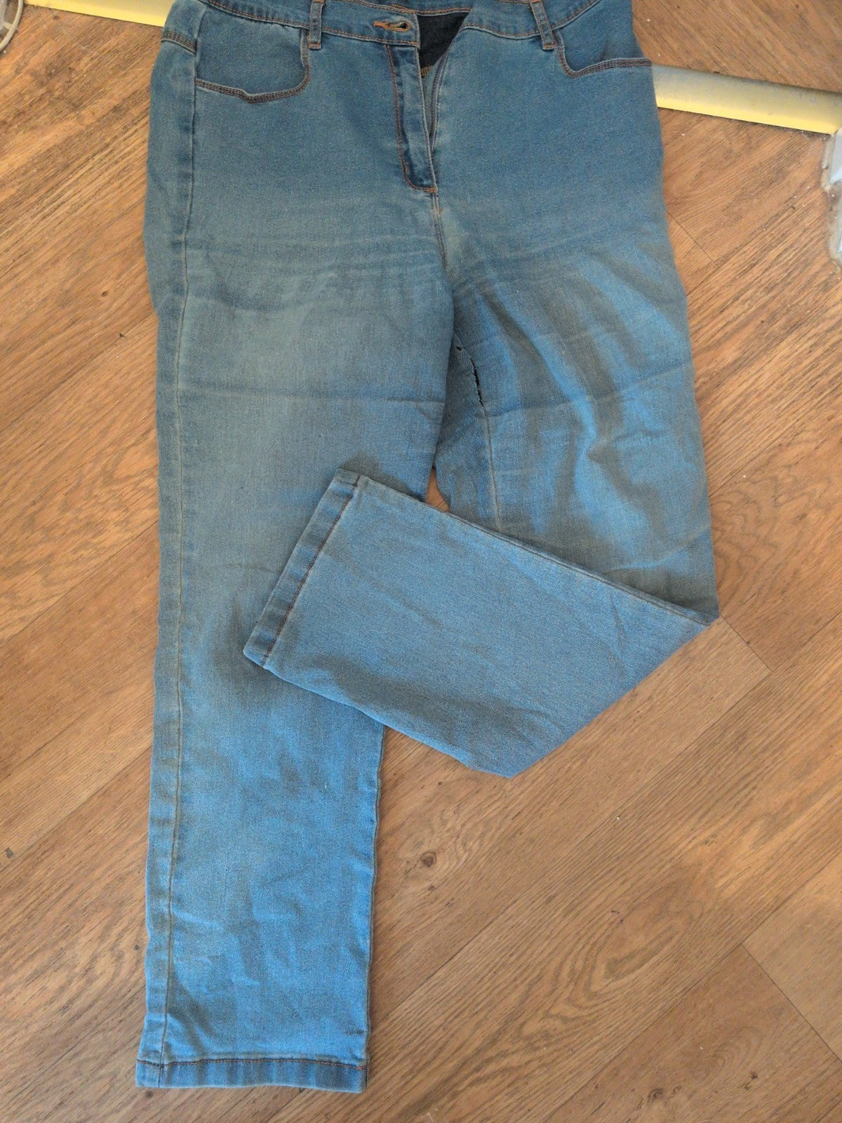 Bonmarche 12 Elasticated Straight Leg Jeans