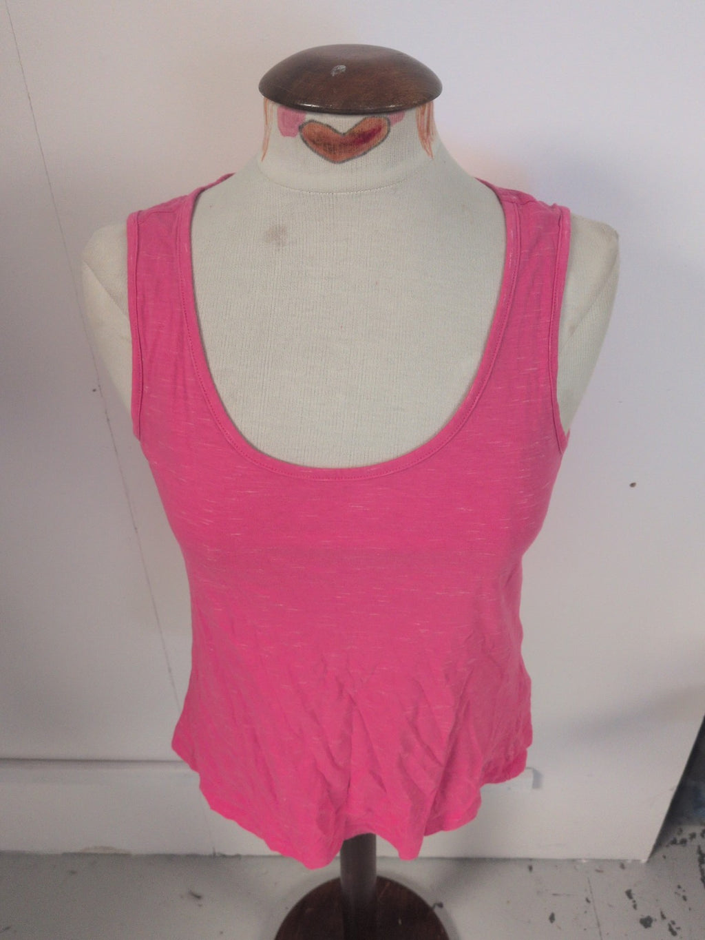 Crew Clothing 12 Hot Pink Sleeveless T-shirt