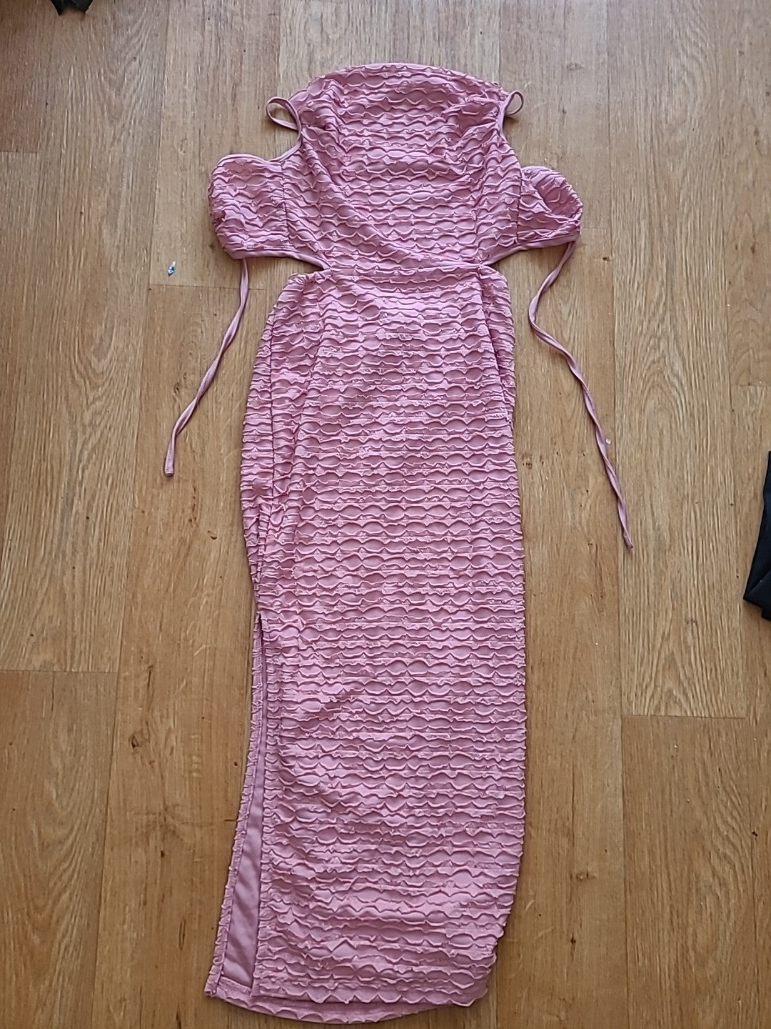 Ladies Shein Size XS Pink Blush Ruffle Dress
