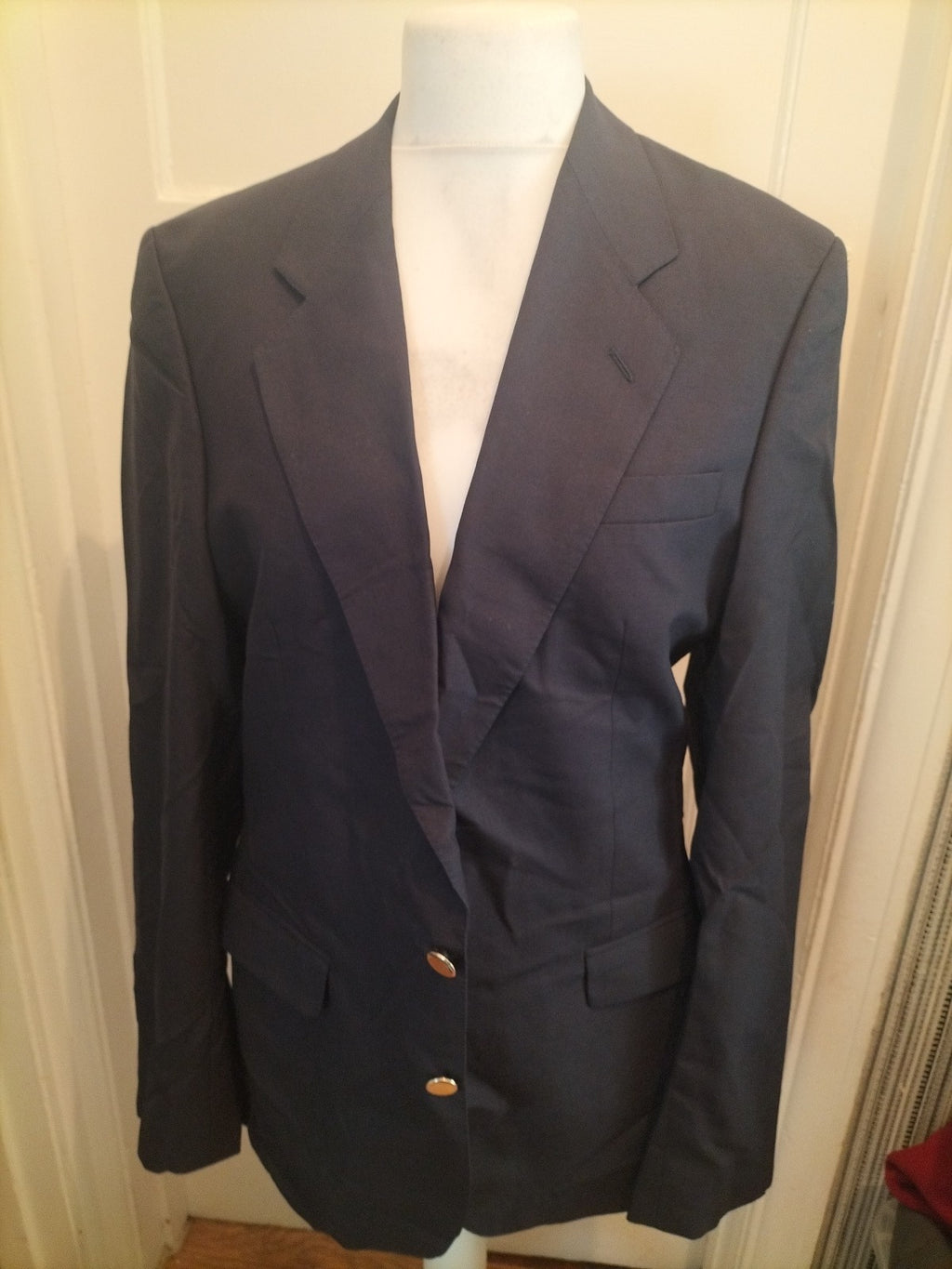 Mens David Little Size XL Cool Wool Navy Blazer