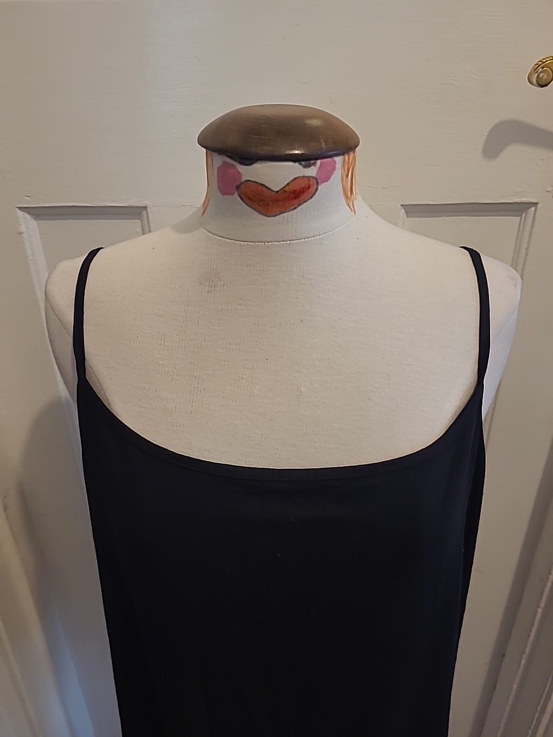 Ladies Black Strappy Top Size 22 BM Collection