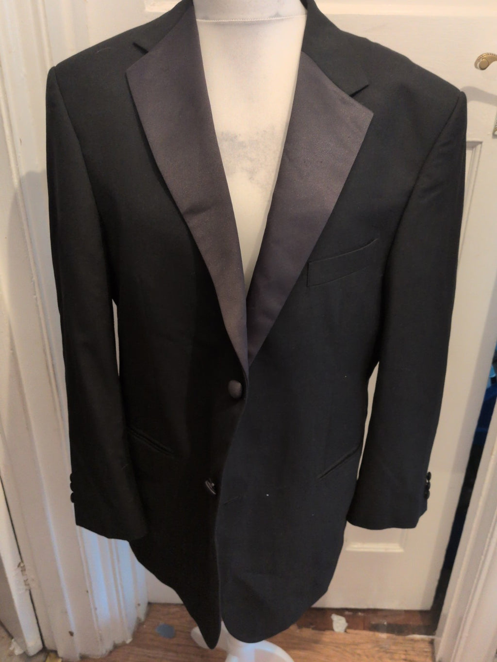 Marks And Spencer 44short Black Blazer Suit Jacket