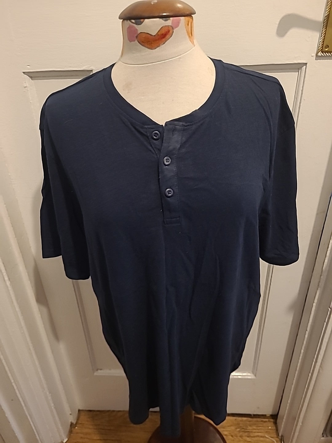 Mens Easy Size 2XL Short Sleeved Round Neck Polo