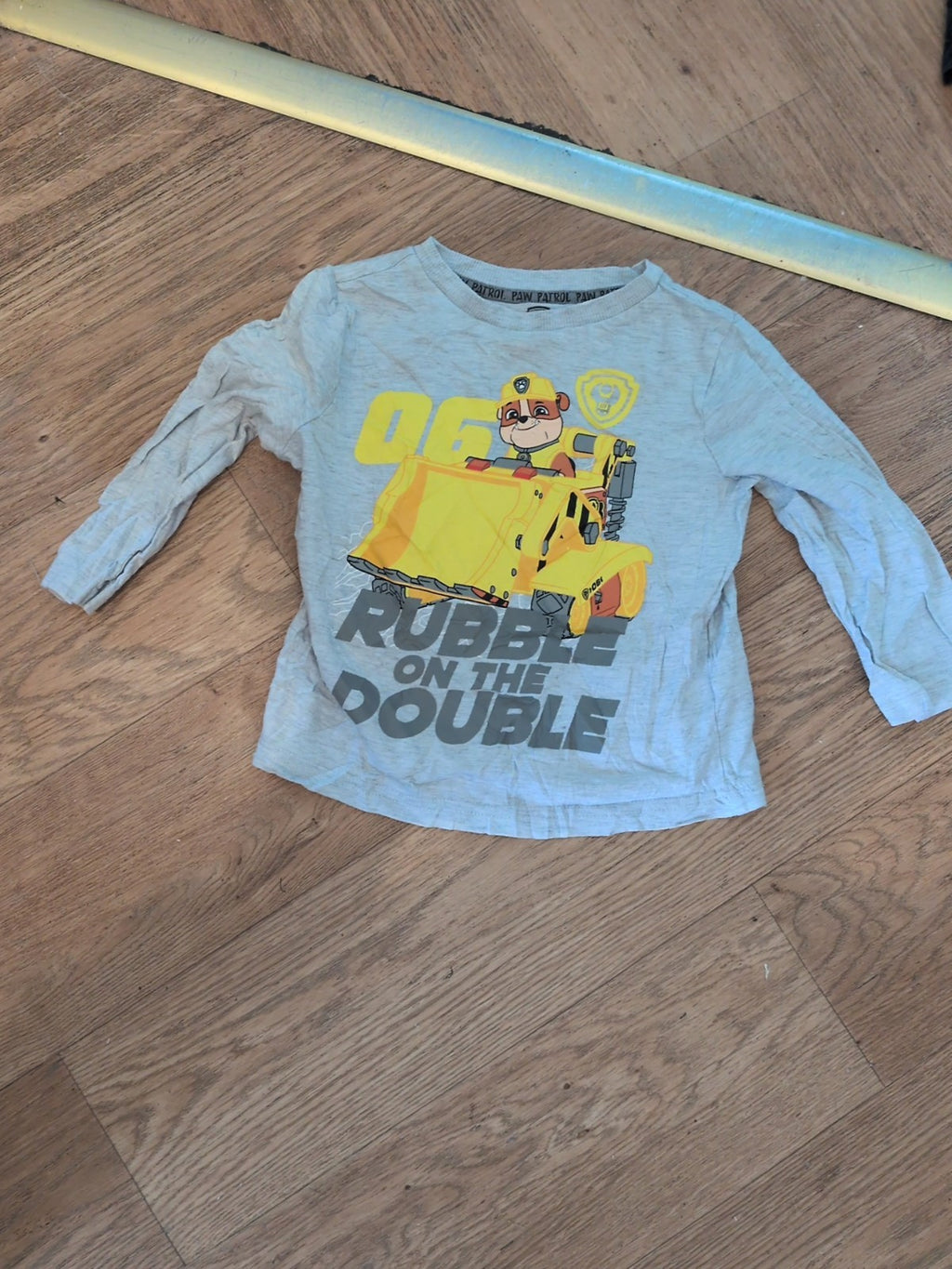 Paw Patrol 2-3 Years Rubble Pyjama Top