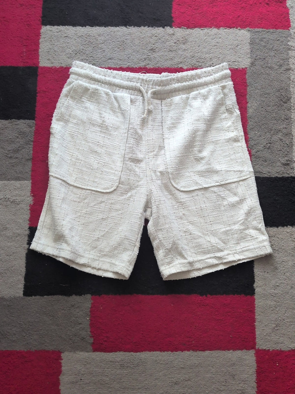 Primark Small Cream Rough Shorts