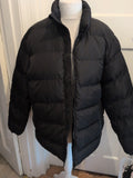 Threadbare Large Black Full Zip Puffer Coat