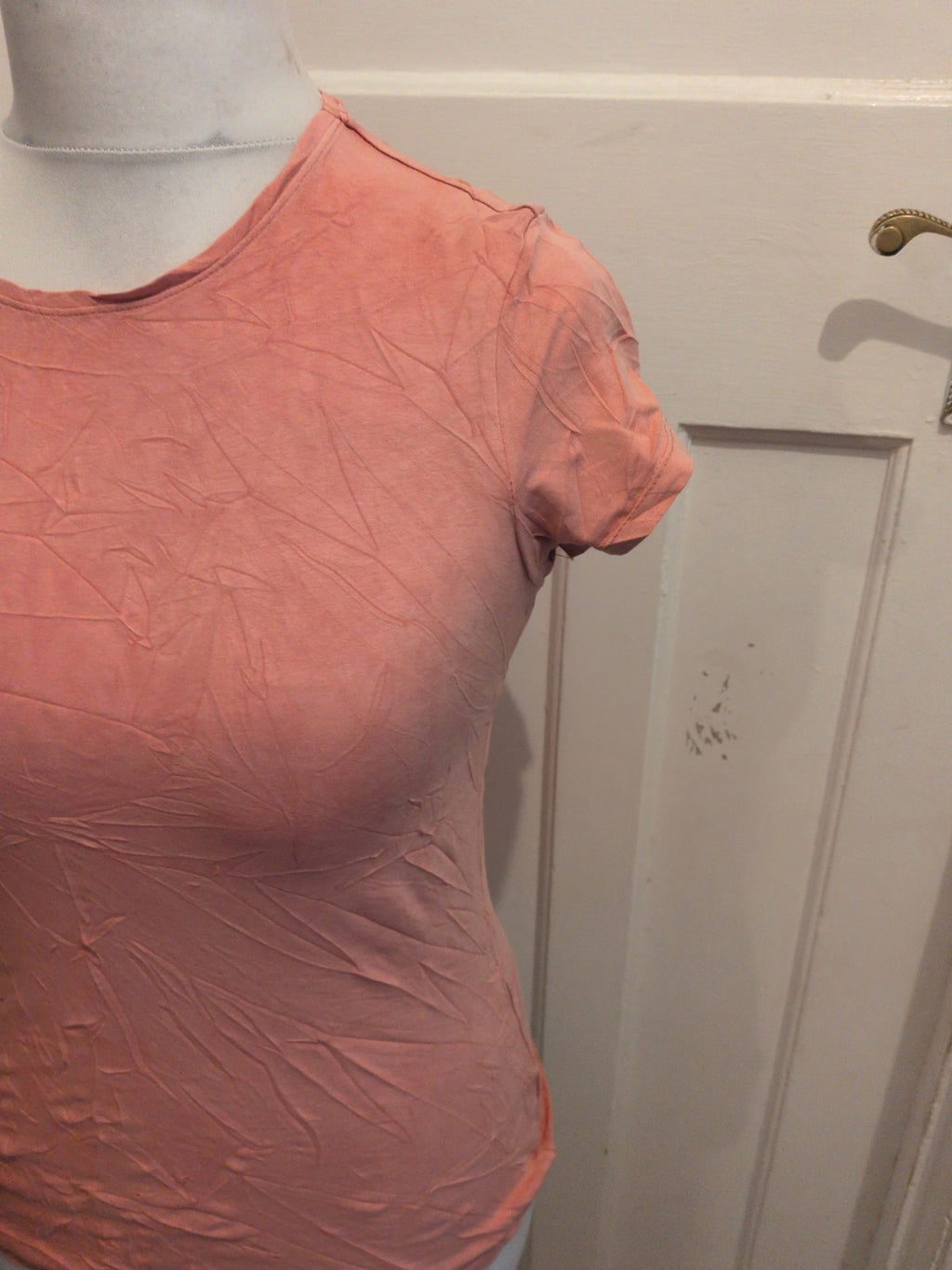 Primark 10/12 Stretch Crew Pink Short Sleeve T-shirt
