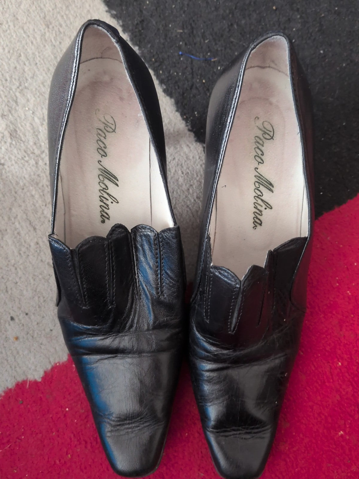 Paco Molina UK 5 Black Close Shoe Smart Heel