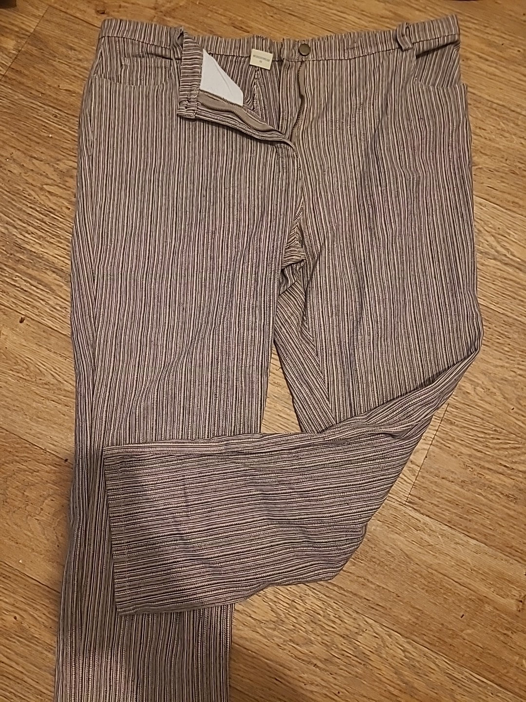 Cotton Traders Womens Wear Size 22 Brown/pink Trousers