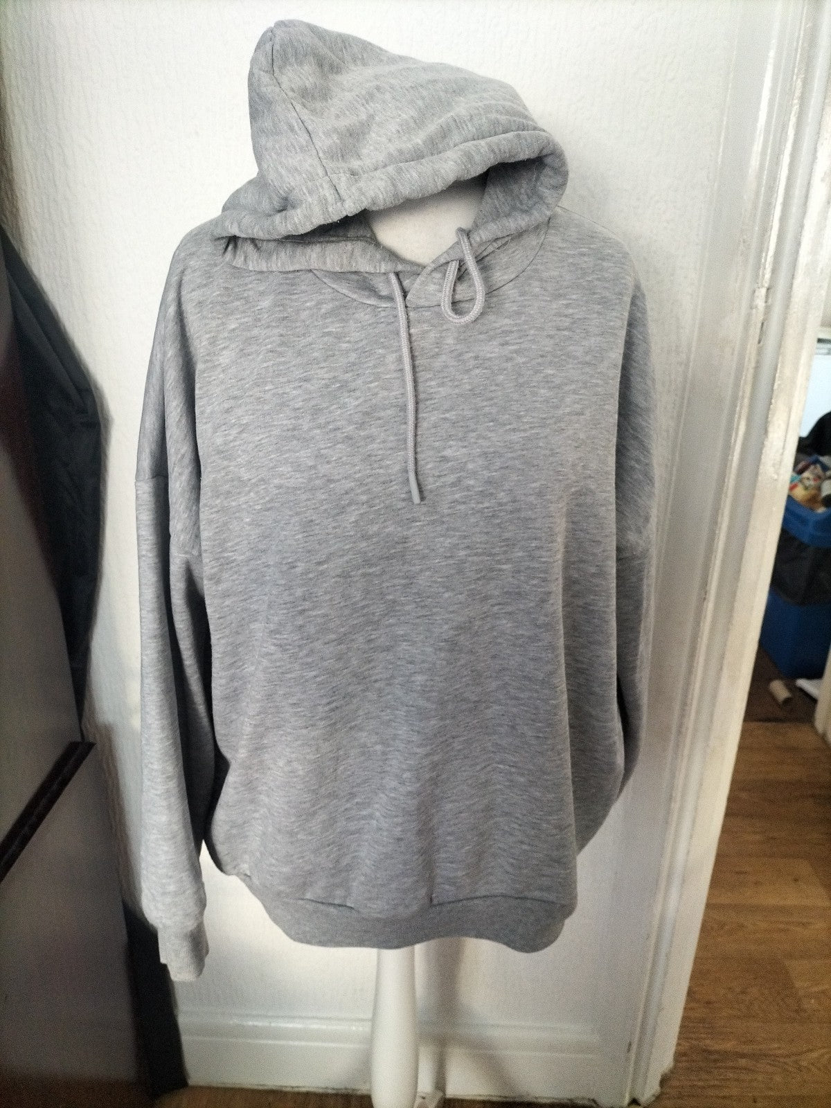 Mens Peacocks Size Large Grey Pullover Hoodie