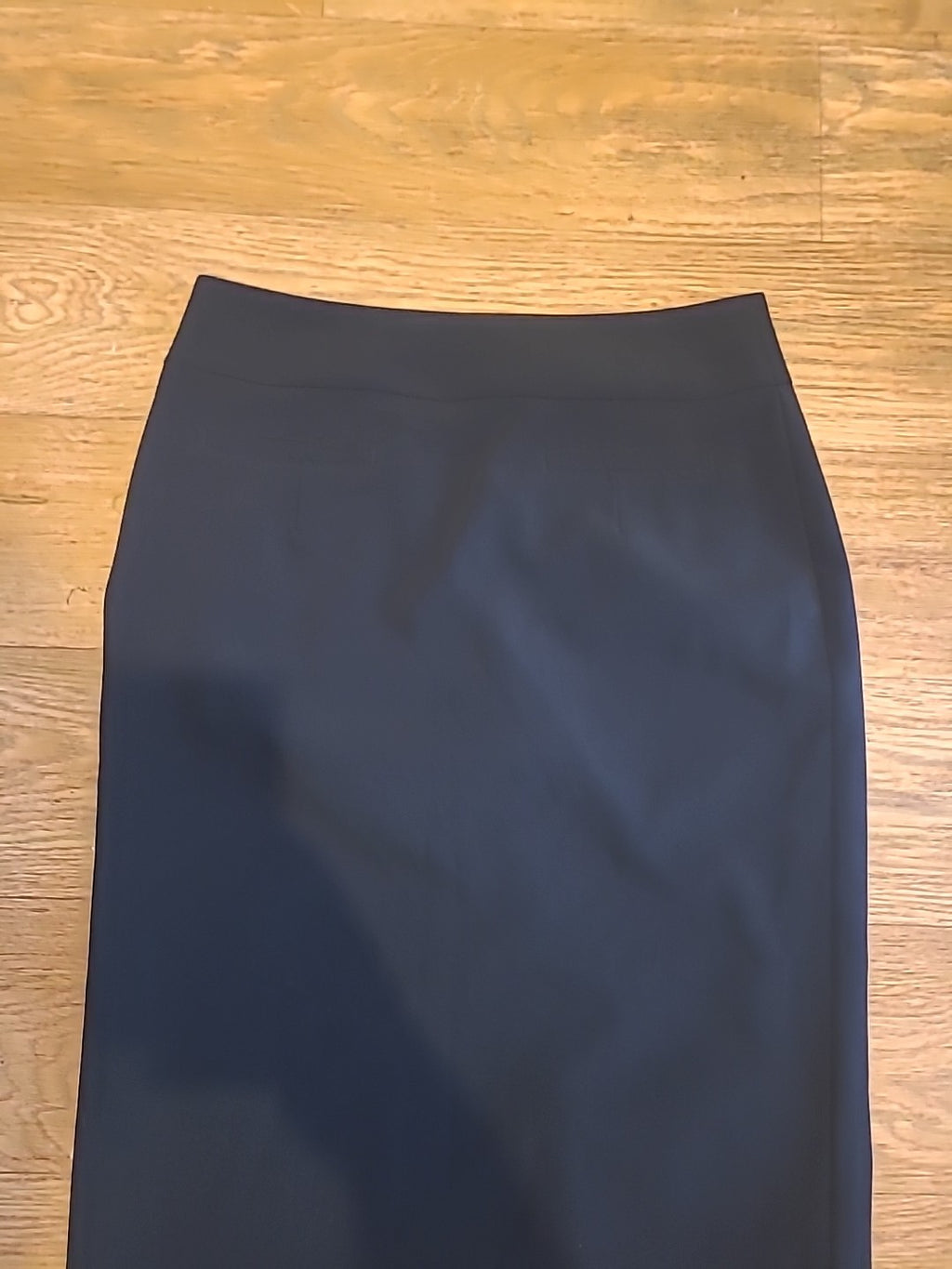 Ladies Marks And Spencer Size 8 Black Lined Skirt