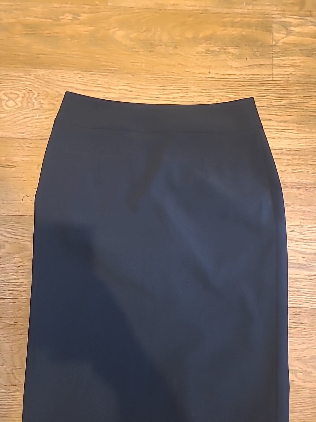Ladies Marks And Spencer Size 8 Black Lined Skirt