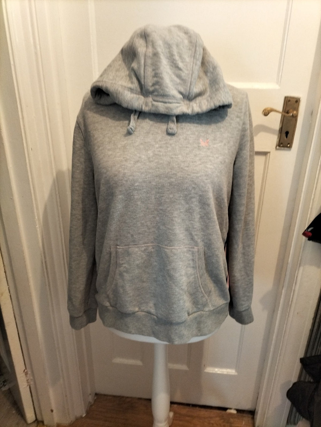 Ladies Crew Clothing Size Large Grey Pullover Hoodie