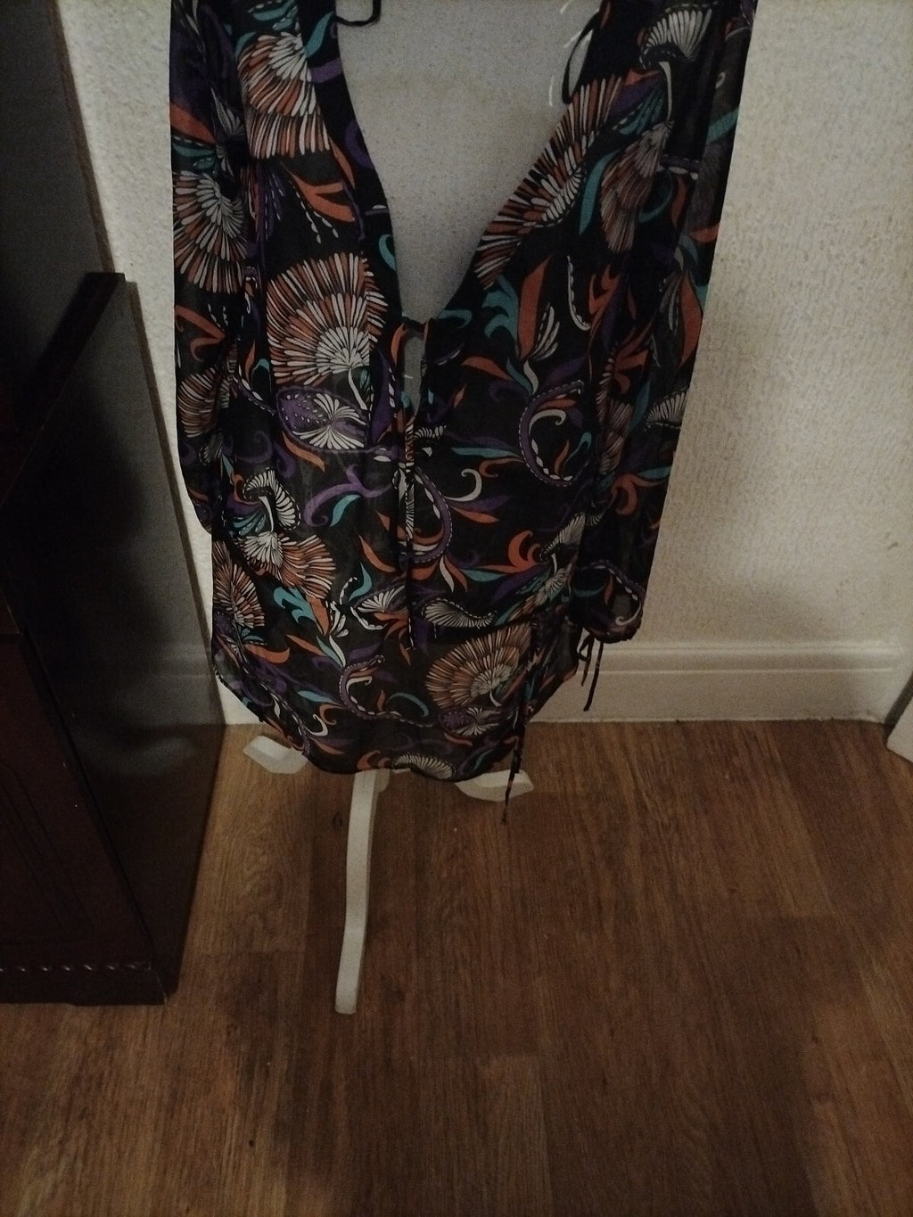 Ladies Debenhams Size 12 Multi Coloured Oversized Blouse