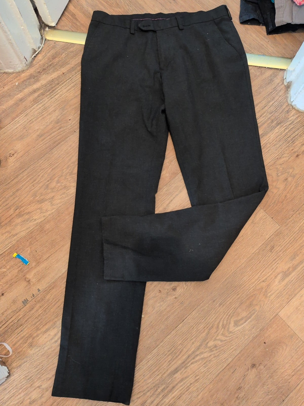 Next 34x33 Charcoal Grey Smart Trousers