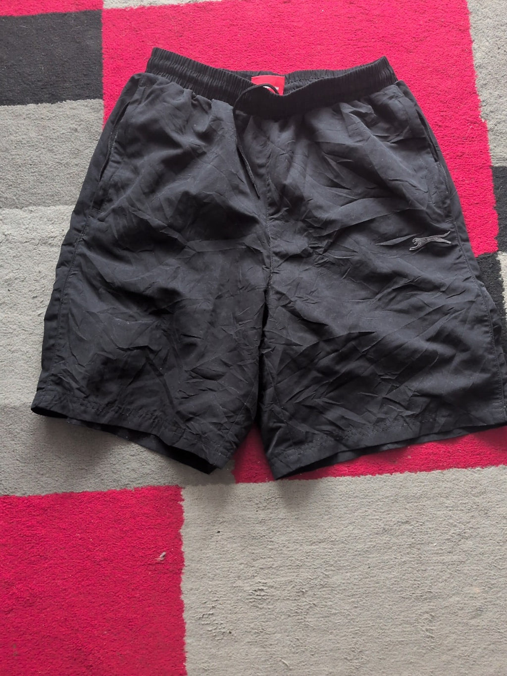 Mens Slazenger Size Medium Black Lined Shorts