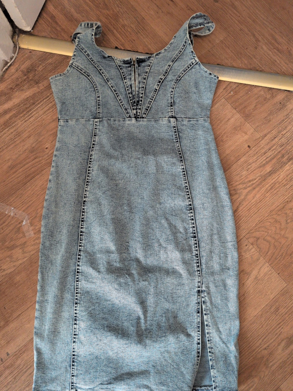Large Denim Sleeveless Dress